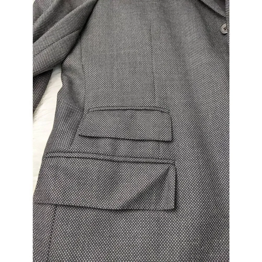 Ralph Lauren Polo line Grey‎ Italian Wool Blazer 44 Regular 44R Made in Italy